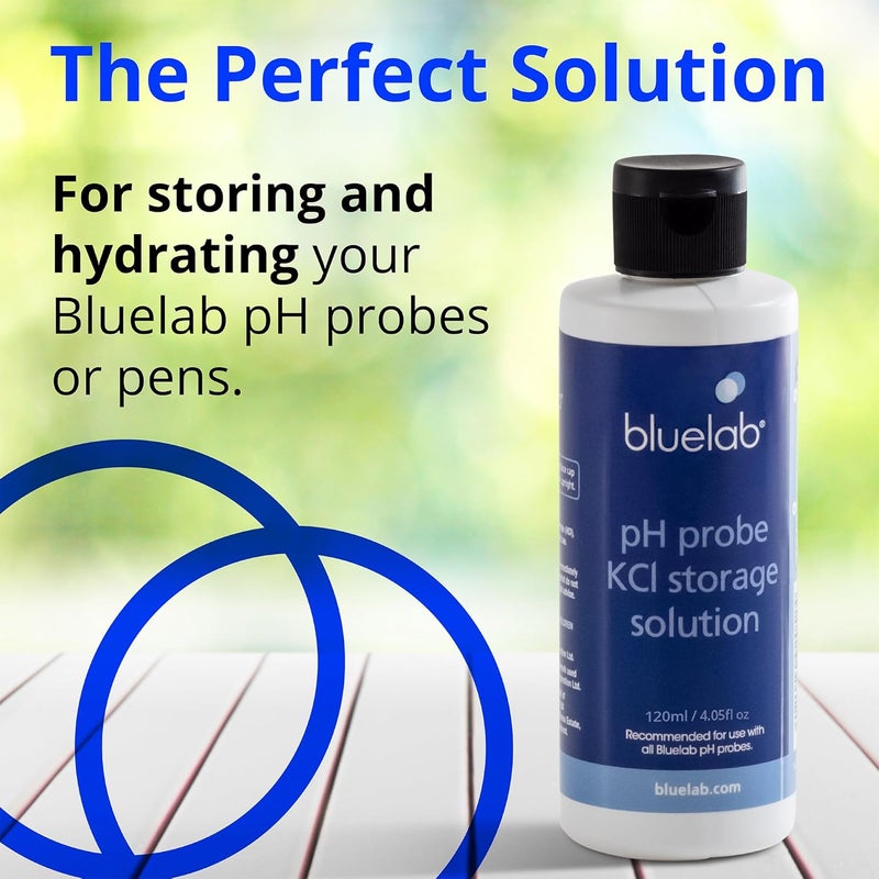 bluelab KCl Storage Solution for pH Probes and Pens, for Maintaining, Hydrating, and Storing pH Meters, Made in The USA (120ml / 4.5 fl. oz) - Image 2